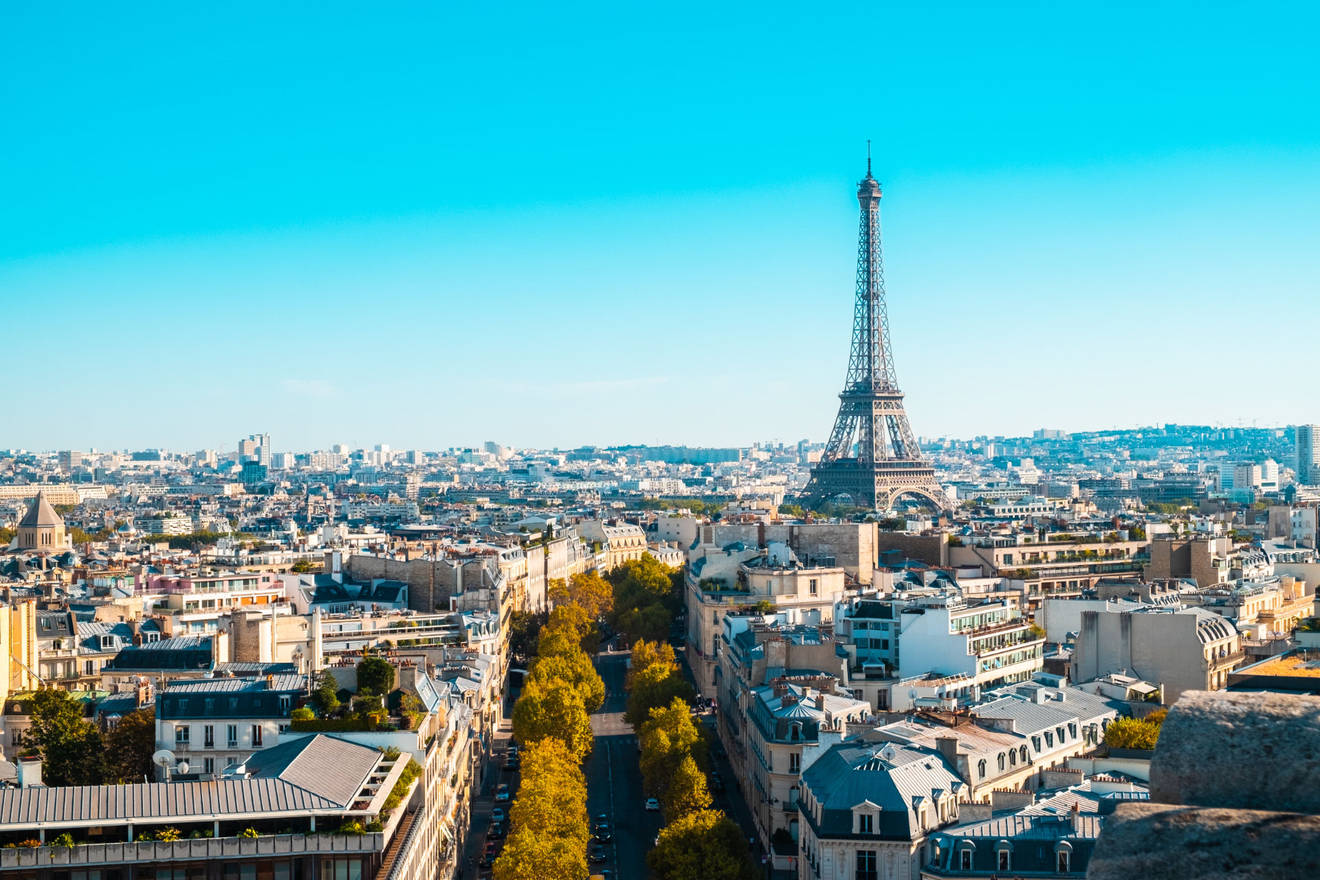 Vue de Paris — zone d'intervention du traiteur Le Beyrouth à Paris et en Île-de-France